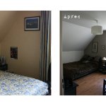 Bureau - Chambre d'amis : Avant / Après